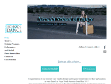 Tablet Screenshot of nevadaschoolofdance.org